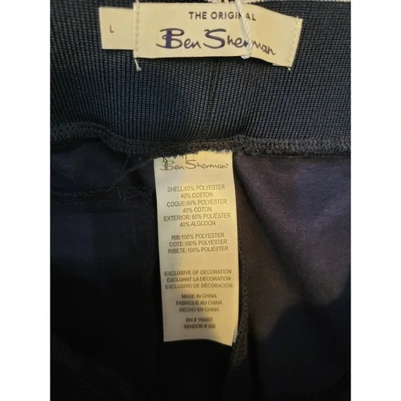 MOD STRIPE FLEECE TRACK SHORT - BOB SHERMAN New - Picture 3 of 5